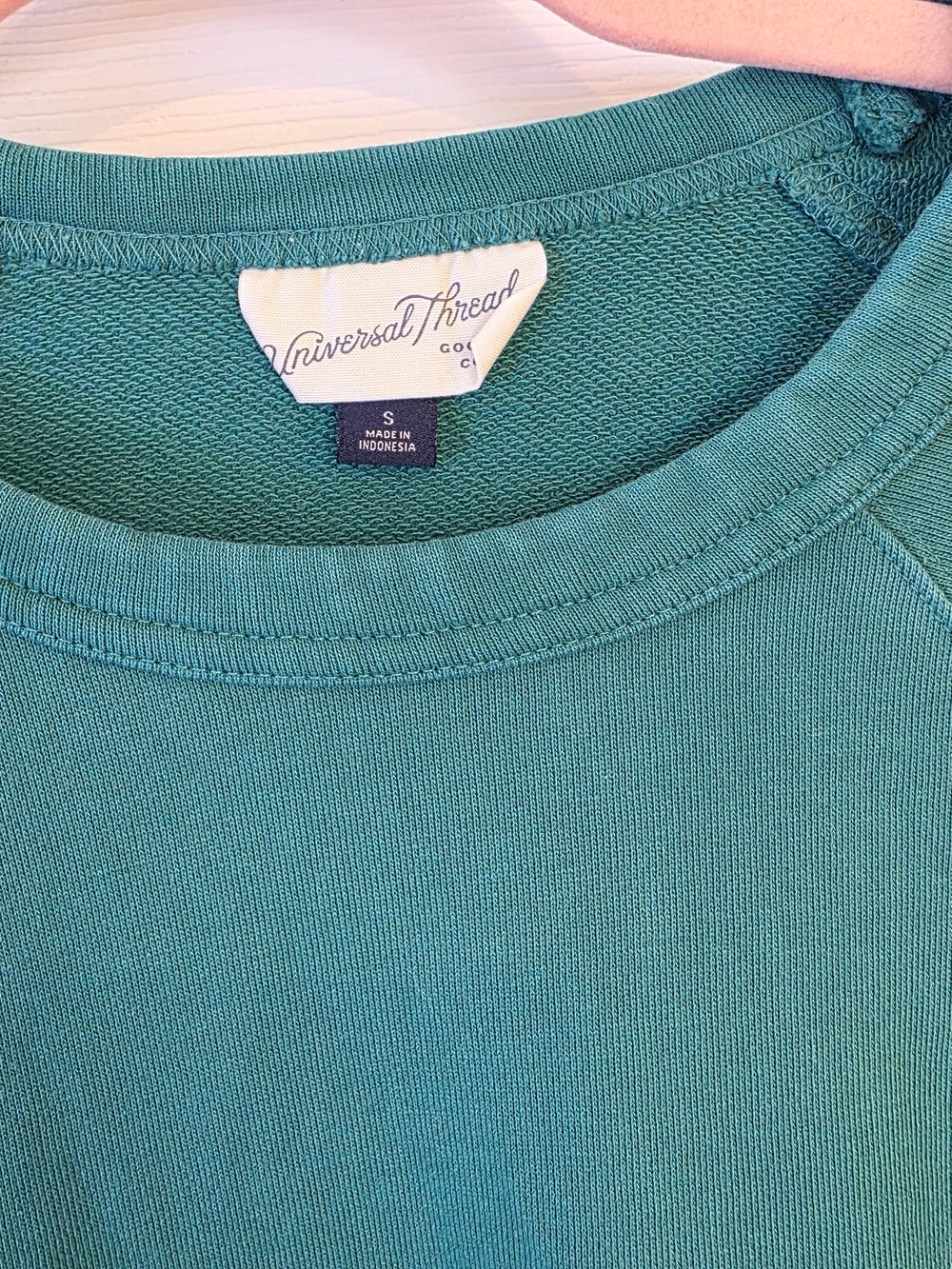 Universal Thread Teal Crewneck Sweatshirt - Picture 3 of 5